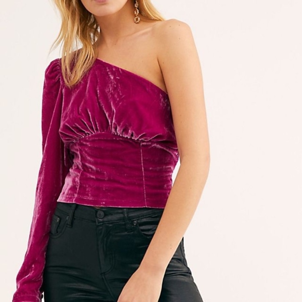 Free people one shoulder top